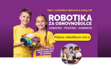 Celoletne delavnice robotike 2025/26 – prijave so odprte